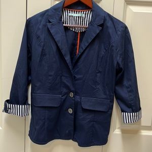 Maurices blue short sleeve blazer